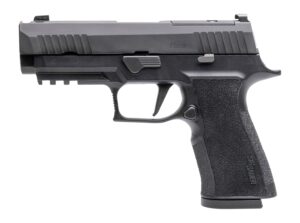 Sig Sauer 320XCA10COMP10 P320 XTen Carry Comp 10mm Auto 10+1 3.80" Black Nitron Optic Ready/Single Port Integrated Expansion Slide, Black Stainless Steel Frame w/Picatinny Rail, XSeries Carry Length M