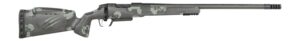 Fierce Firearms RIVSCX25CM22BF Carbon Rival XP 2.0 25 Creedmoor 3+1 22" Carbon Fiber Match Grade Barrel, Black Cerakote Stainless Steel Drilled & Tapped Receiver, Forest Camo Push Button Adj Cheek Pie