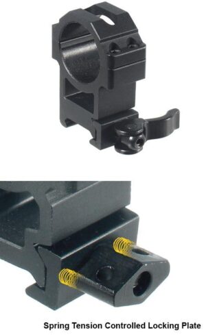 Leapers UTG 2-Piece Max Strength LE Grade Picatinny Rings - 22mm Width 30mm - High