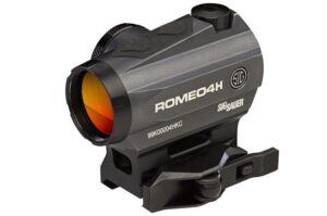 Sig Sauer ROMEO4H Red Dot Sight - 1x30mm 2 MOA Red Dot Ballistic Circle Dot Reticle Graphite