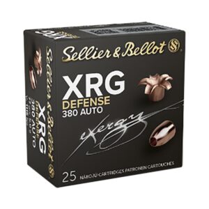 Sellier & Bellot XRG Defense Handgun Ammunition 380 ACP 77gr HP 1116 fps 25/ct