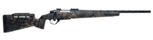 Seekins Precision 0011710297-F Havak PH3 300 PRC 26" Black Fluted Threaded Barrel, Black Picatinny Rail Steel Receiver, Adj Cheek Riser Woodland Shadow Synthetic Stock